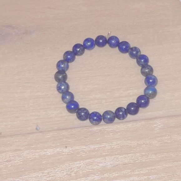 6mm LAPIS LAZULI BEADED HEALING BRACELET - Picture 7 of 9